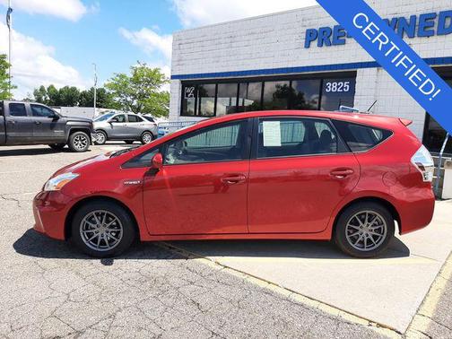 Barcelona Red Metallic 2013 Toyota Prius v Three