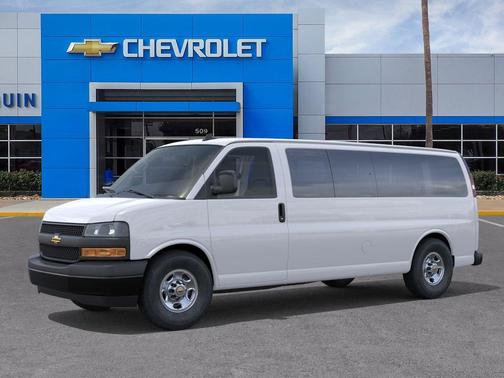 Summit White 2025 Chevrolet Express 3500 RWD 3500 Extended Wheelbase LS