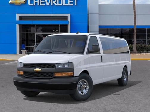Summit White 2025 Chevrolet Express 3500 RWD 3500 Extended Wheelbase LS