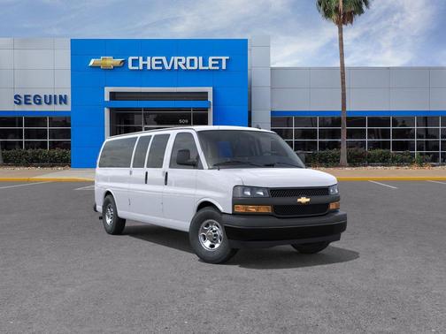 Summit White 2025 Chevrolet Express 3500 RWD 3500 Extended Wheelbase LS