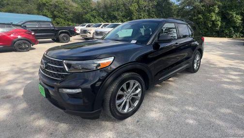 AGATE BLACK METALLIC 2021 Ford Explorer XLT