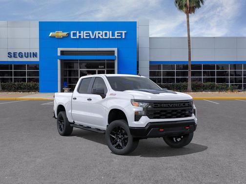 Summit White 2026 Chevrolet Silverado 1500 Custom Trail Boss
