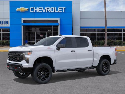 Summit White 2026 Chevrolet Silverado 1500 Custom Trail Boss