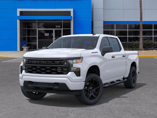 Summit White 2026 Chevrolet Silverado 1500 Custom