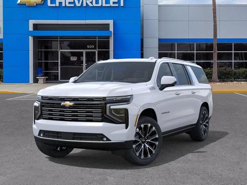 Polar White Tricoat 2026 Chevrolet Suburban High Country, RWD