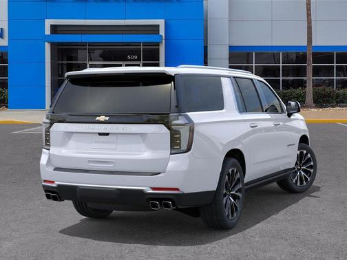 Polar White Tricoat 2026 Chevrolet Suburban High Country, RWD