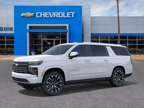 Polar White Tricoat 2026 Chevrolet Suburban High Country, RWD
