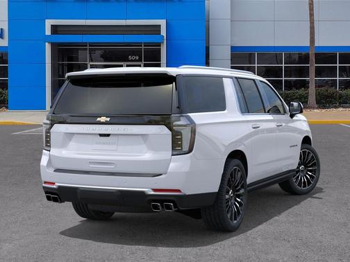 Polar White Tricoat 2026 Chevrolet Suburban High Country, 4WD