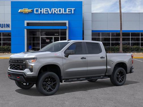 Sterling Gray Metallic 2026 Chevrolet Silverado 1500 Custom Trail Boss