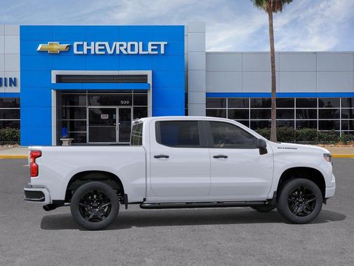 Summit White 2026 Chevrolet Silverado 1500 Custom