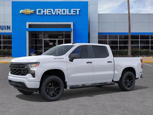 Summit White 2026 Chevrolet Silverado 1500 Custom