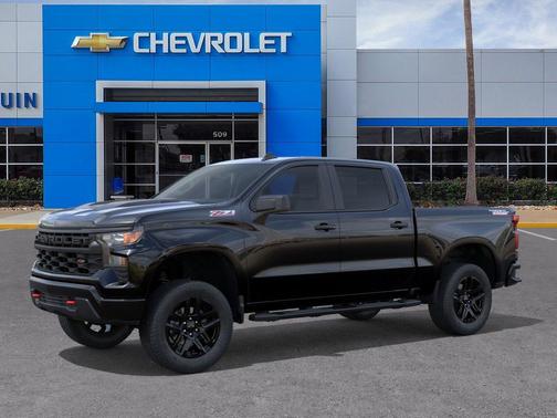 Black 2026 Chevrolet Silverado 1500 Custom Trail Boss