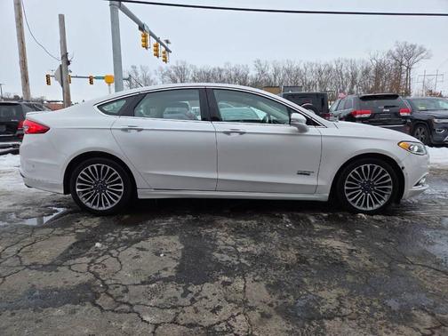 White 2017 Ford Fusion Energi Titanium