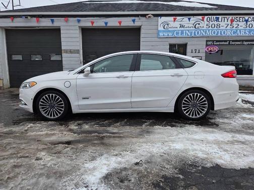 White 2017 Ford Fusion Energi Titanium