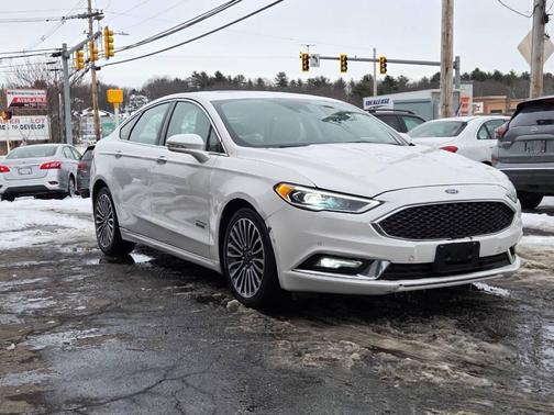 White 2017 Ford Fusion Energi Titanium