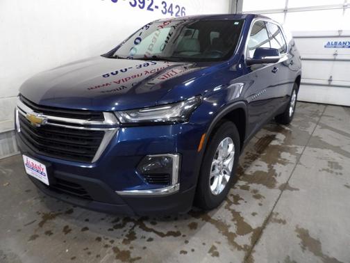 Blue 2023 Chevrolet Traverse LS