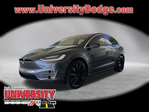 Deep Blue Metallic 2018 Tesla Model X 75D