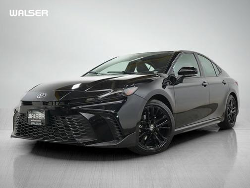 Midnight Black Metallic 2025 Toyota Camry SE