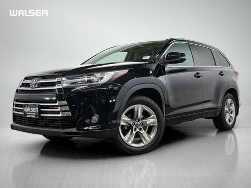 Midnight Black Metallic 2017 Toyota Highlander Limited
