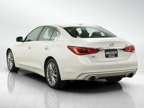 Pure White 2020 INFINITI Q50 3.0t LUXE