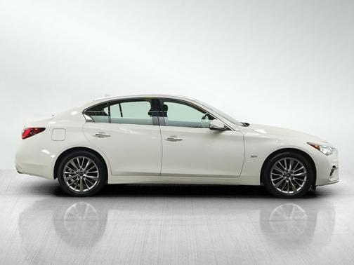 Pure White 2020 INFINITI Q50 3.0t LUXE