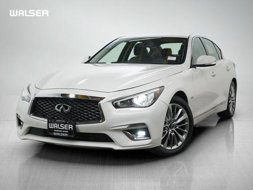 Pure White 2020 INFINITI Q50 3.0t LUXE