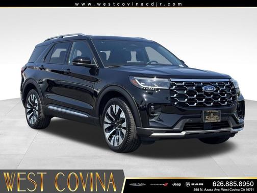 AGATE BLACK METALLIC 2025 Ford Explorer Platinum