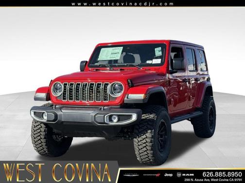 Firecracker Red Clearcoat 2025 Jeep Wrangler 4-Door Sahara 4x4