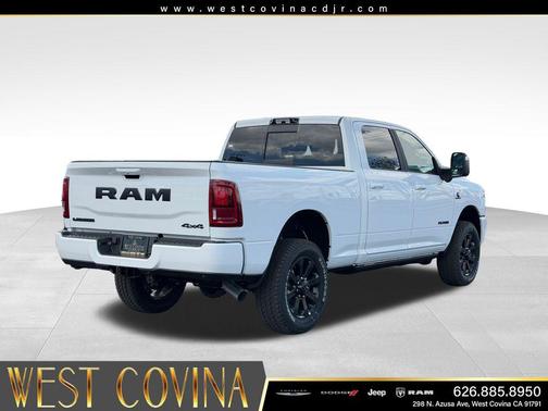 Bright White Clearcoat 2026 RAM 2500 Laramie Crew Cab 4x4 6'4' Box