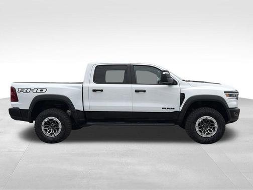 Bright White Clearcoat 2026 RAM 1500 RHO Crew Cab 4x4 5'7' Box