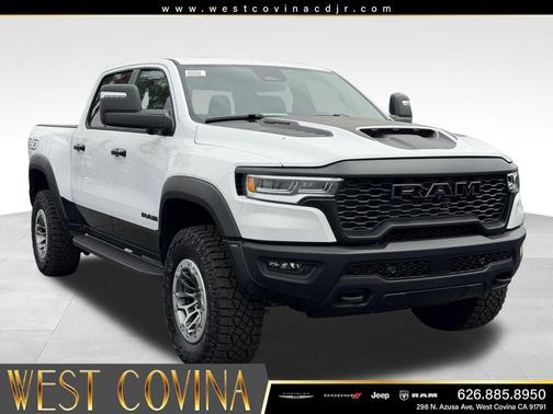 Bright White Clearcoat 2026 RAM 1500 RHO Crew Cab 4x4 5'7' Box