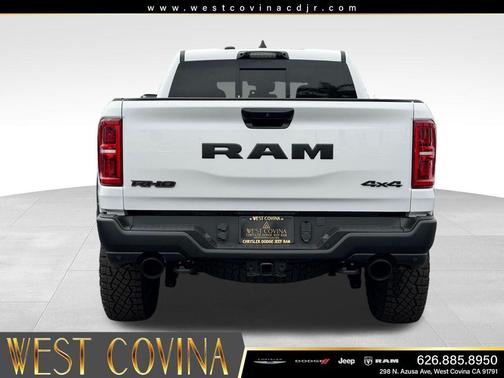 Bright White Clearcoat 2026 RAM 1500 RHO Crew Cab 4x4 5'7' Box