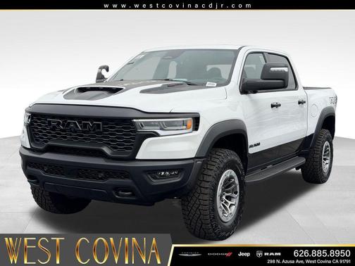 Bright White Clearcoat 2026 RAM 1500 RHO Crew Cab 4x4 5'7' Box