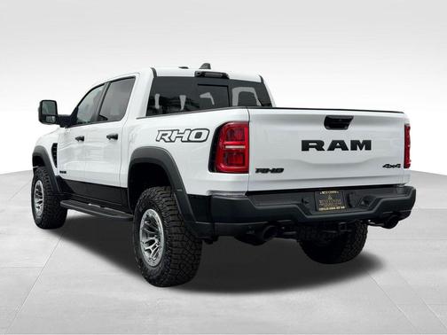 Bright White Clearcoat 2026 RAM 1500 RHO Crew Cab 4x4 5'7' Box