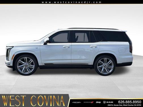 Crystal White Tricoat 2025 Cadillac Escalade Sport Platinum