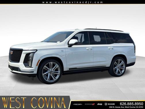 Crystal White Tricoat 2025 Cadillac Escalade Sport Platinum