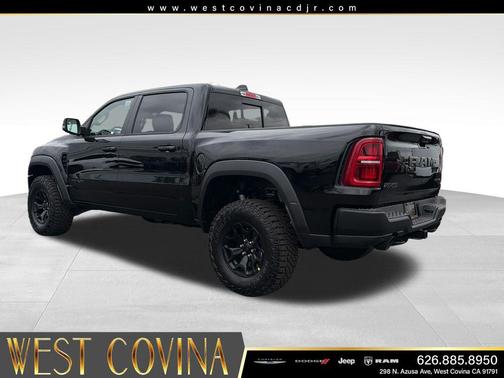 Diamond Black Crystal Pearlcoat 2026 RAM 1500 RHO Crew Cab 4x4 5'7' Box