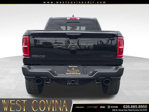Diamond Black Crystal Pearlcoat 2026 RAM 1500 RHO Crew Cab 4x4 5'7' Box