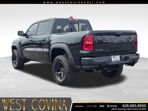 Diamond Black Crystal Pearlcoat 2026 RAM 1500 RHO Crew Cab 4x4 5'7' Box