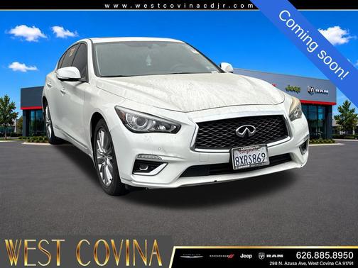 Majestic White 2021 INFINITI Q50 3.0t LUXE