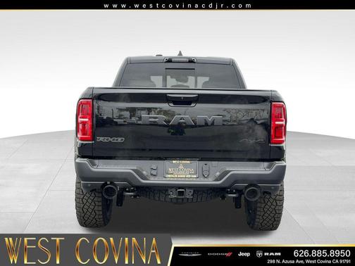 Diamond Black Crystal Pearlcoat 2026 RAM 1500 RHO Crew Cab 4x4 5'7' Box