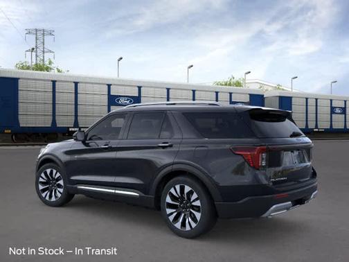 Agate Black Metallic 2026 Ford Explorer Platinum
