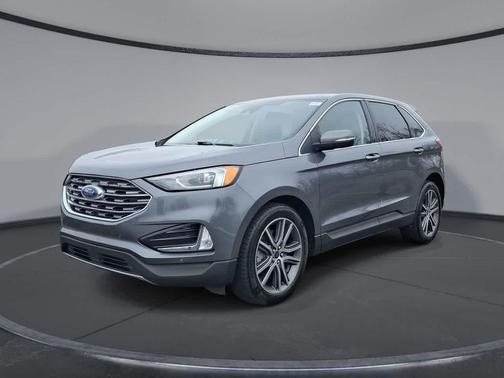 CARBONIZED GRAY 2021 Ford Edge Titanium