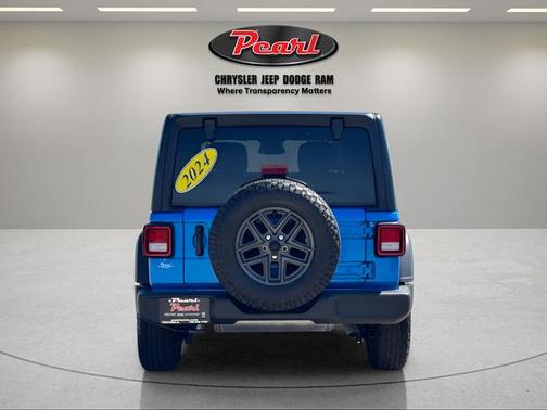 Hydro Blue Pearl Coat 2024 Jeep Wrangler Sport S