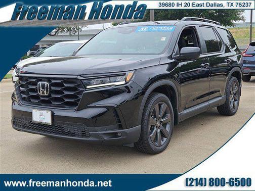 Crystal Black Pearl 2025 Honda Pilot Sport