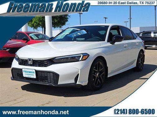 Platinum White Pearl 2026 Honda Civic Sport