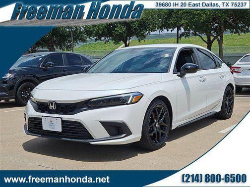 Platinum White Pearl 2024 Honda Civic Sport