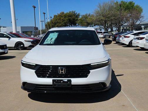 Platinum White Pearl 2026 Honda Accord Hybrid Sport-L