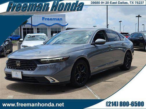 Gray 2023 Honda Accord Hybrid Touring Sedan
