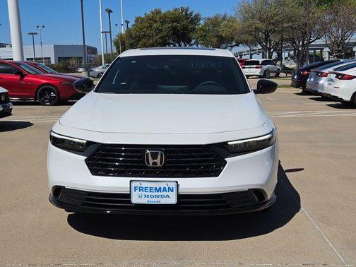 Platinum White Pearl 2026 Honda Accord Hybrid Sport-L